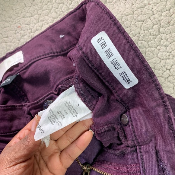 Garage Skinny Purple high-waist stretch Girls/Junior's Denim/Pants size 3 - Picture 2 of 15